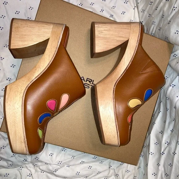 Charlotte Stone excellent condition Ciena clogs size 9 - Picture 4 of 6